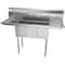 Koolmore 3 Compartment Stainless Steel NSF Commercial Kitchen Sink with Right and Left Drainboards SC101410-12B3 - alternate 3